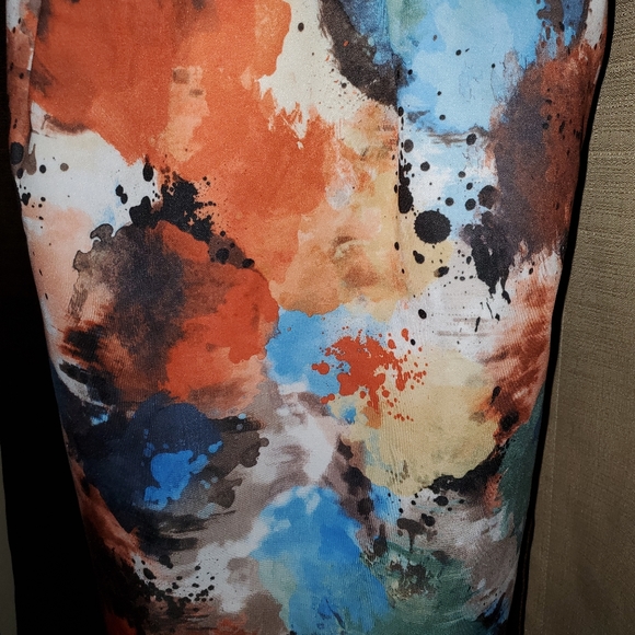 Strapless Paint Splatter Dress - Picture 3 of 6